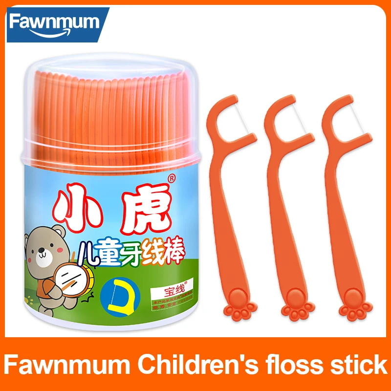 Fawnmum 50pcs Dental Floss Teeth Care Little Bear Flosser Toothpicks Oral Hygiene Toothpicks Dentistry Toothbrush Picks Beauty