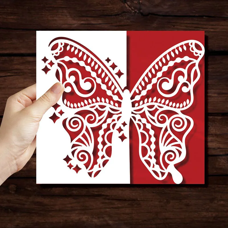 

Lace Butterfly Wedding Metal Cutting Dies For DIY Scrapbook Cutting Die Paper Cards Embossed Decorative Craft Die Cut New