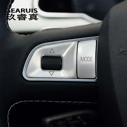 Car styling steering wheel switch buttons Trim Frame Covers stickers For Audi A4 B5 B6 B7 S4 A5 S5 RS4 RS5 Interior Accessories