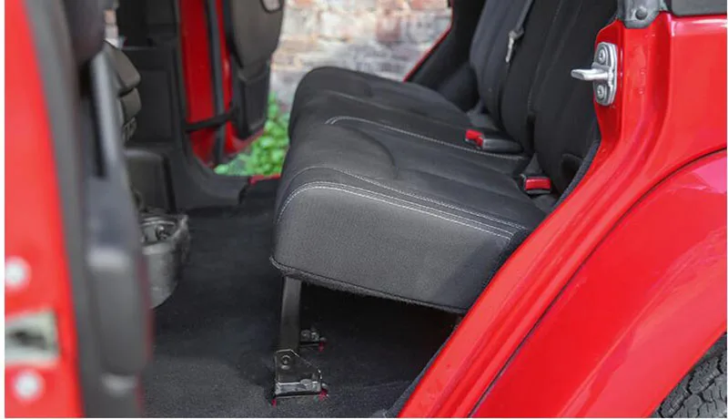 Kit reclinable de asiento trasero para puerta Jeep Wrangler JK JL4 2007-2019 2020 2021, juego de arandelas de pernos de montaje Delrin, piezas de