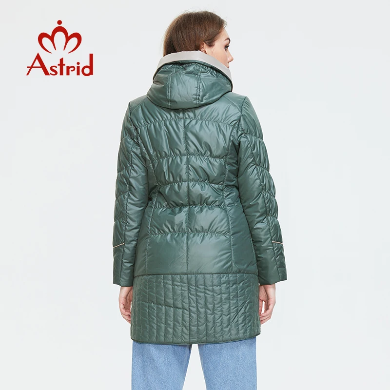 Aster D-chaqueta con capucha para mujer, abrigo informal de algodón fino, talla grande, a la moda, invierno, 2022