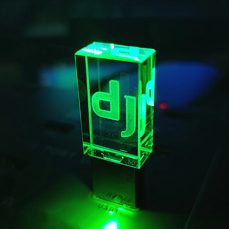 العلامة التجارية الجديدة USB 3.0 عالية السرعة الكتابة القراءة اللون تغيير LED ضوء Dj قسط LED بندريف 16GB 32GB 64GB 128GB