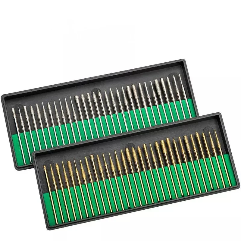 

Citop 30pcs 3mm Shank Diamond Burs Set With Box For Electric Grinder Power Tool Accessories Abrasive Tools