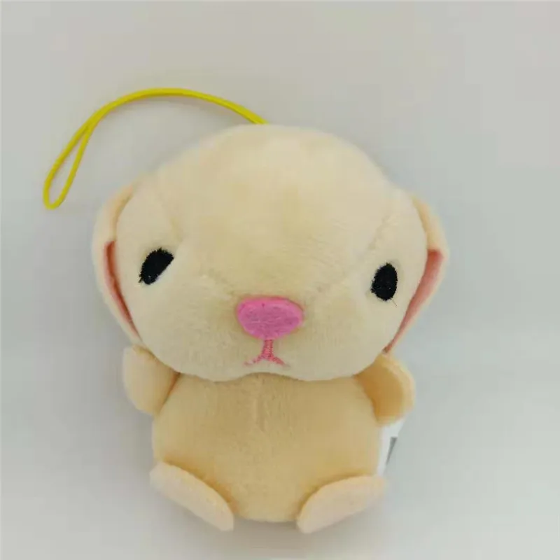1PCS 8CM Cute Cartoon Bunny Rabbit Plush Toy Small Pendant Stuffed Animal Soft Handanweiran for Kids