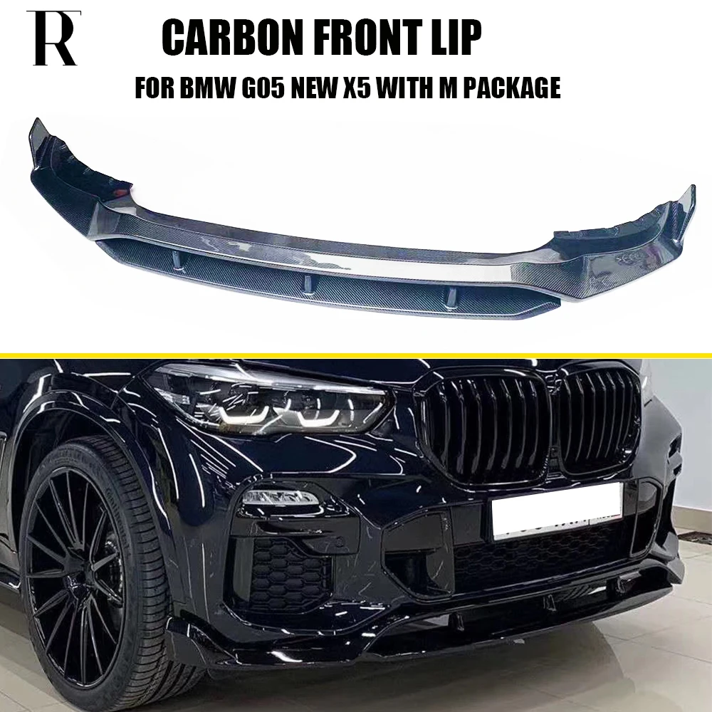 

MP Стиль углеродного волокна передний бампер подбородка губы для BMW G05 X5 с M спортивный бампер 2019 UP