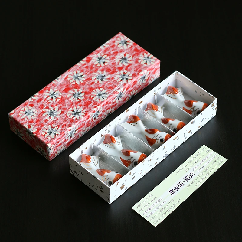 import water burn writer hand-painted goldfish gift boxes chopsticks chopsticks frame pillow zhu furnishing articles