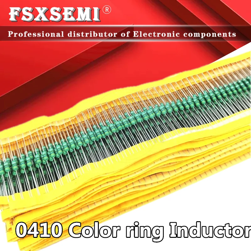 50pcs 0410 Colore anello di induttanza 1/2W 0.5W Induttore 1 4.7 6.8 10 15 22 47 68 100 150 220 330 470 680 uH 1 1.5 2.2 3.3 4.7 mH