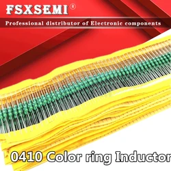 50pcs 0410 Colore anello di induttanza 1/2W 0.5W Induttore 1 4.7 6.8 10 15 22 47 68 100 150 220 330 470 680 uH 1 1.5 2.2 3.3 4.7 mH