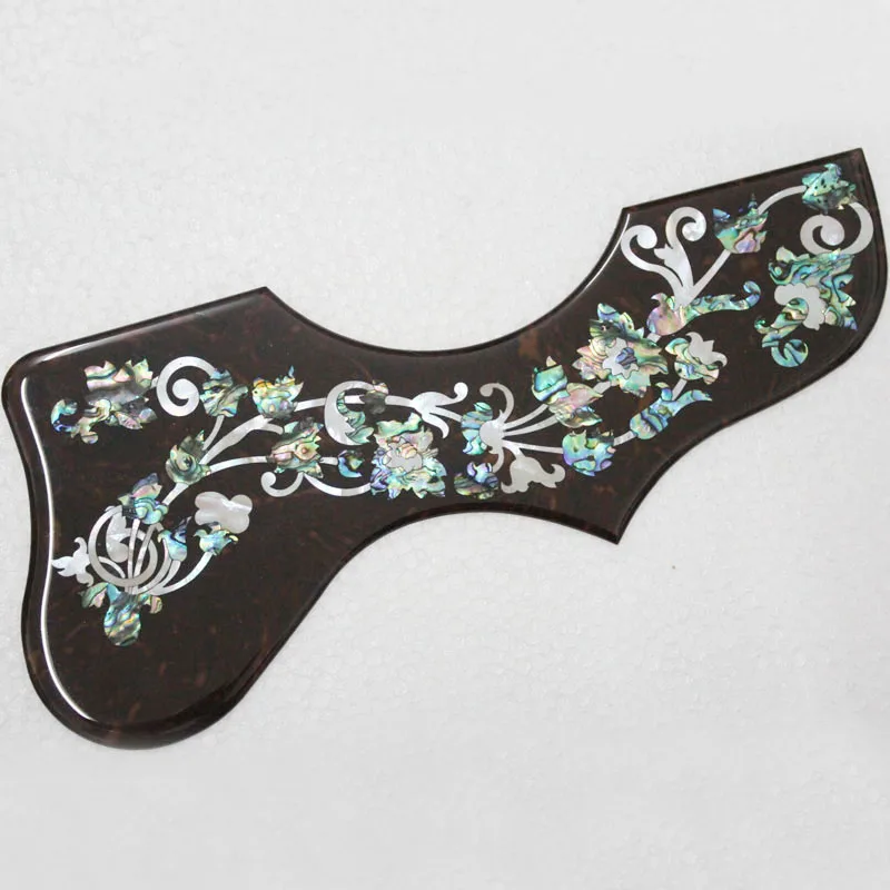 One Pc  2mm  thickness abalone inlay Flower Folk Acoustic Guitar Pickguard Fit J200