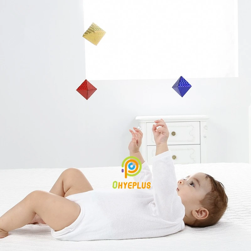 

Montessori Mobile Octahedron Sensory Baby Toy 0~6Month Newborn Activities for Visual Sense Early Development Educational Game