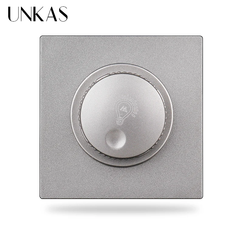 UNKAS B8 DIY Free Combination Dimmer Regulator Light Built-in Fan Controller Switch On/Off Speed Modulator Outlet