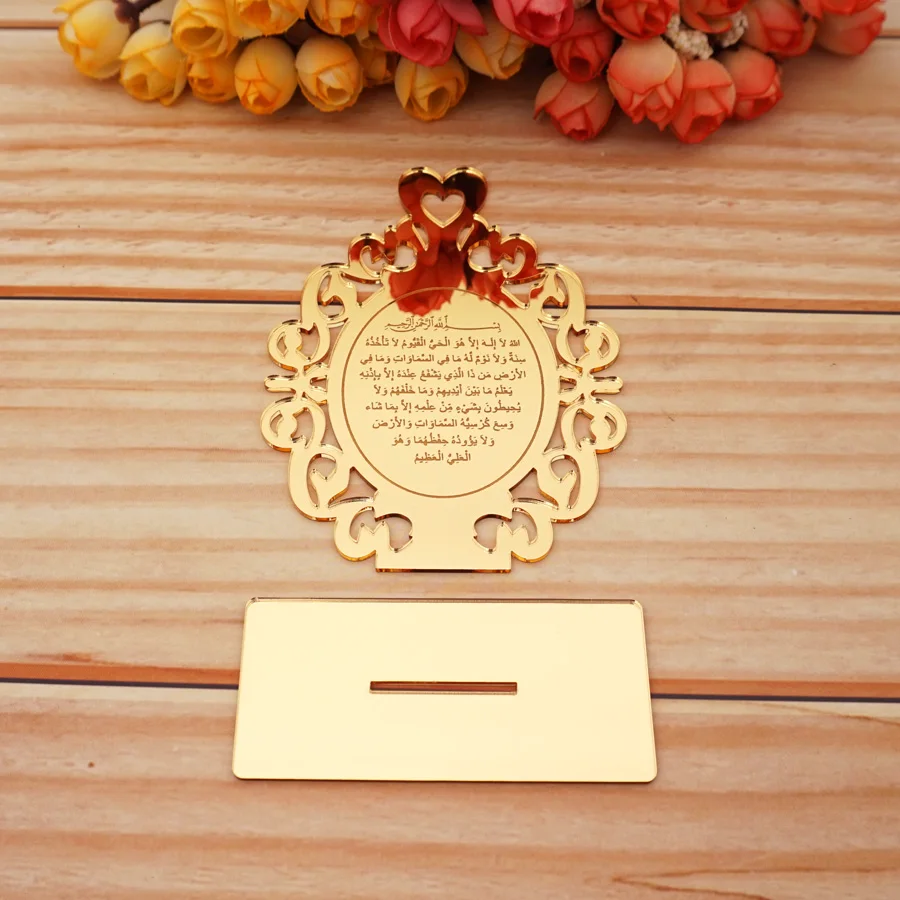 Personalized Acrylic Mirror Table Decoration 12cm High Table Stand for Wedding Party Bride Gifts House Moving Ornament