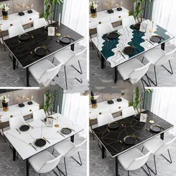 2021 New Pvc Matte Semi-Transparent PVC Table Cloths Oilproof Waterproof Plastic Table Covers Placemats Home Textiles Soft Glass