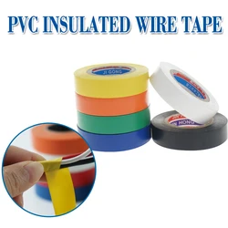 Color Electrical Tape PVC Wear-resistant Flame Retardant Lead-free Insulating Waterproof Eletrician White Black Red Blue Green
