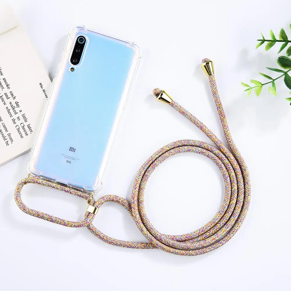 Strap Cord Chain Phone Tape Necklace Lanyard Mobile Phone Case for Carry to Hang For XIAOMI MI Redmi 3 5 6 7 8 9 A3 9T K30 7A A3