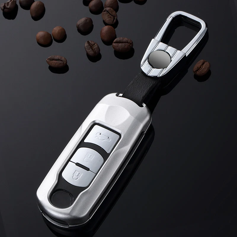 

Aluminium Alloy Keyring Key Case Cover Fob for Mazda3 Axela 2020 Atenza CX-5 CX4 CX8 Accessories for the car