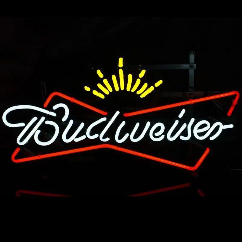 

Custom Budweiser On Tap Glass Neon Light Sign Beer Bar