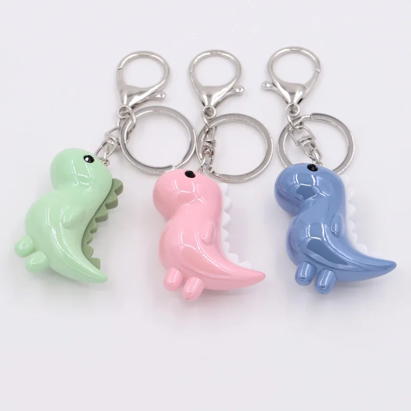 VONNOR porte-clés mignon dinosaure de dessin animé accessoires de haute qualité pendentif Animal en acrylique porte-clés anneau bijoux cadeaux