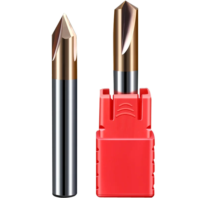 Imagem -05 - Cnc Tungsten Carbide Milling Cutter Rebarbação End Mill para Steel v Groove Router Bit Alumínio Cobre 60 90 120 Deg