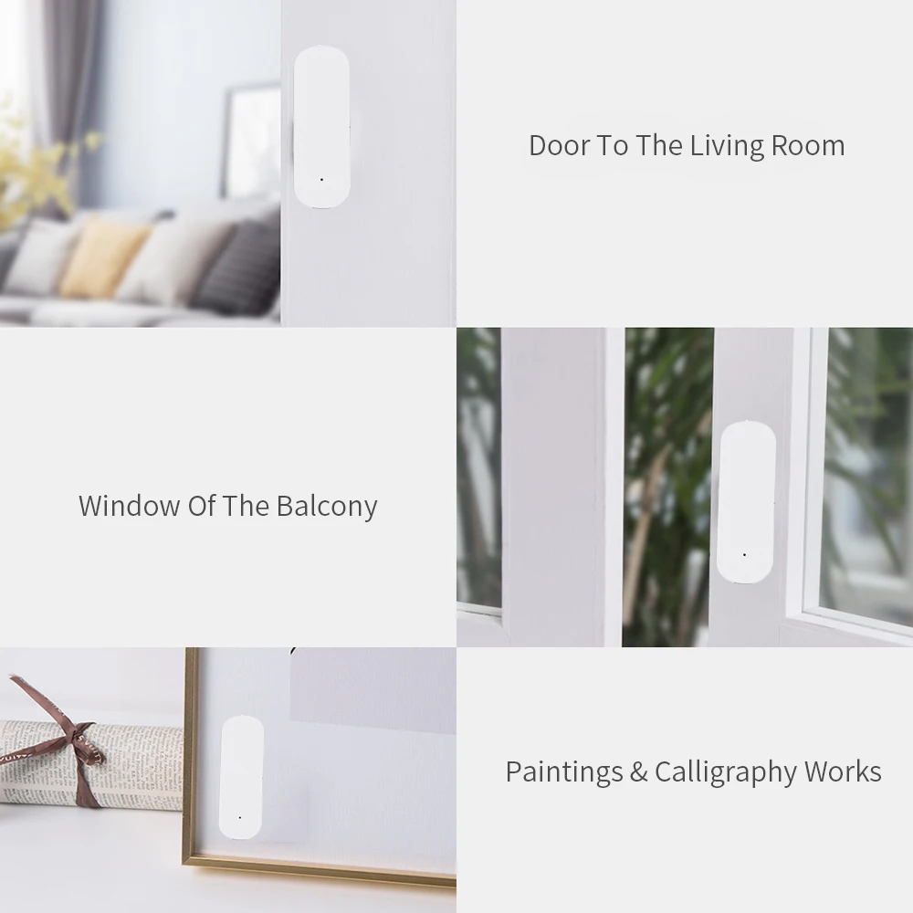Tuya Zigbee Pequeno Sensor De Vibração Inteligente, Detecção De Movimento, Monitor De Alarme, Conexão Doméstica Inteligente, Tuya Gateway Uso