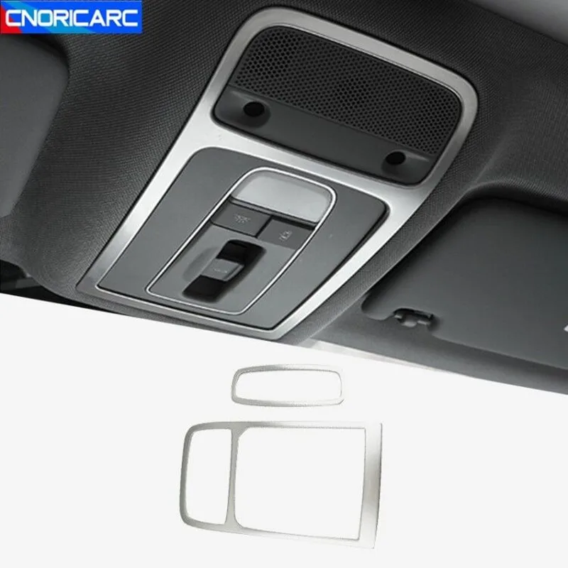 

Car Styling Stainless Steel Front Rear Reading Lamp Frame Decoration Cover Trim For Audi A3 8V 2013-2019 Q3 Interior Accessories