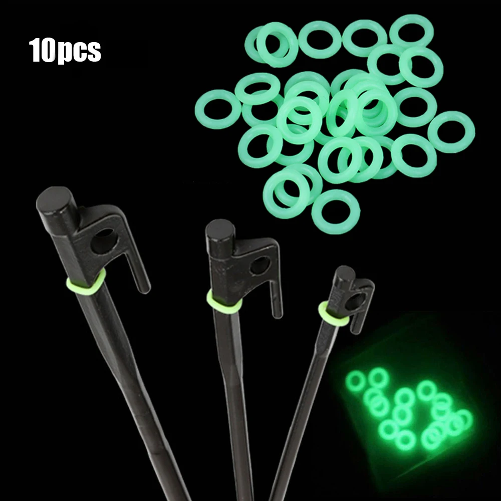 Silicone Luminous Tent Ground Nail Ring O-shaped Fishing Rod Ring Multi-functional Night Light Outdoor Camping Accessories