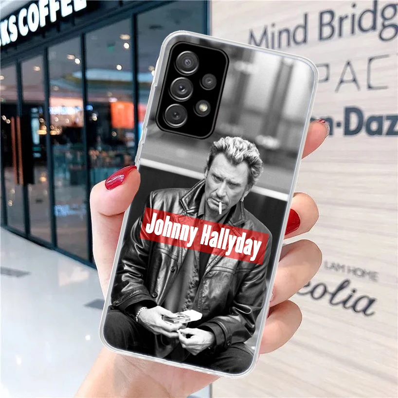 Johnny Hallyday Music For Samsung Galaxy A15 A14 A13 A12 A55 A54 A53 A52 Phone Case A32 A35 A34 A33 A25 A24 A23 A22 A04S A03S A0