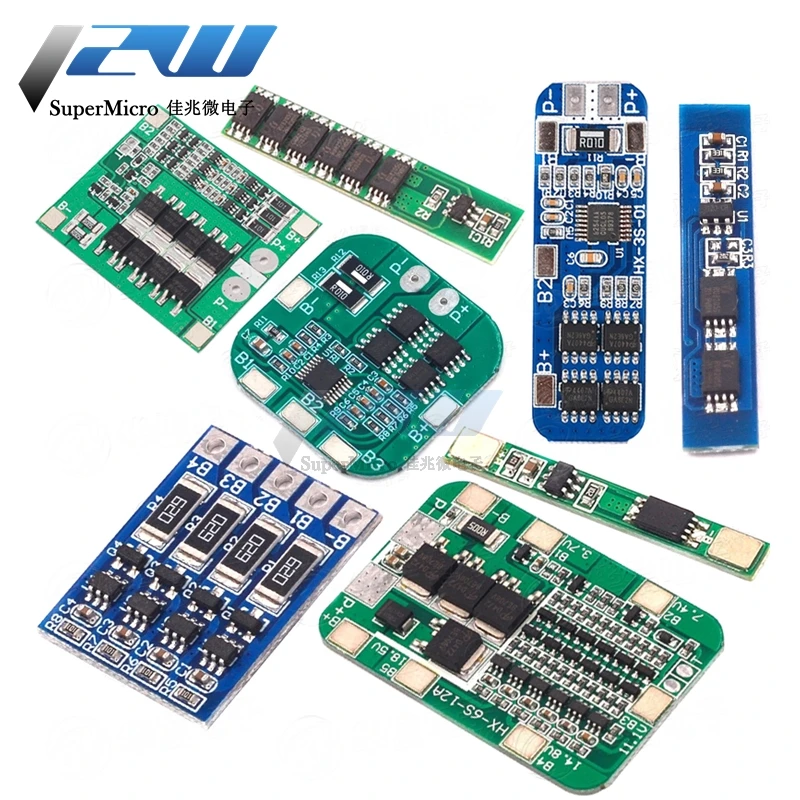 1S 2S 3S 4S 3A 20A 30A Li-ion Lithium Battery 18650 Charger PCB BMS Protection Board for Drill Motor 5S 6S Lipo Cell Module