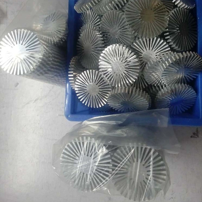 75x25mm Aluminium Heatsink Round Oxidation Sunflower for 5W 10W 20W 30W 50W 100W LED Lamp