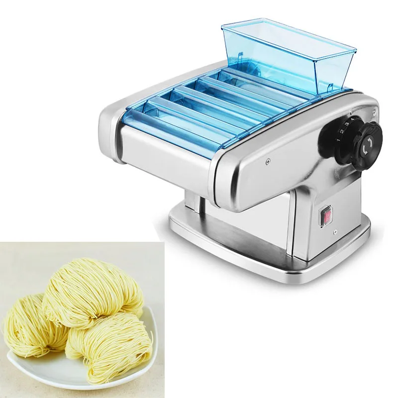 

Pressing Flour Machine 1-5MM Noodle Thickness Maker Household Stainless Steel Dumpling Skin Pressing Kneading Machine 135W 220V