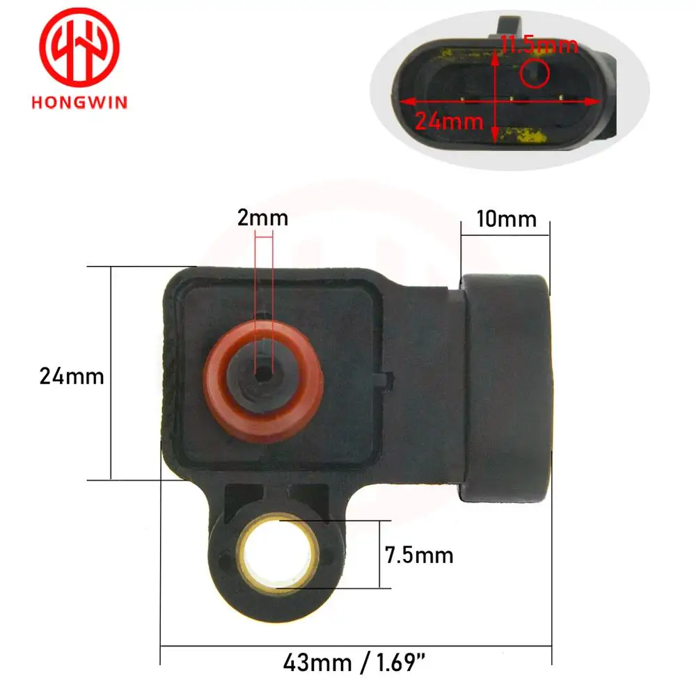 Car MAP Sensor 96417830,25184082 For Chevrolet Daewoo Aveo5 Lacetti Nubira Optra Kombi 1.8L 2004 2005 2006 2007 2008 2009 2010