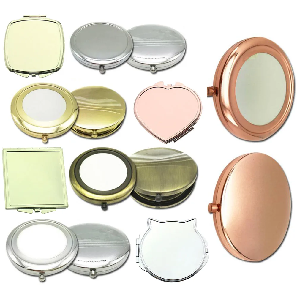 

Mini Square Makeup Mirror Portable Hand Mirror Double-sided Makeup Vanity Mirror Foldable Compact Mirror Pocket Cosmetic Mirror