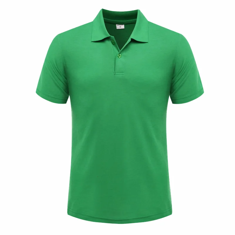 Polo d\'Été à Manches Courtes avec Logo Personnalisé, Chemise à Revers Décontractée et Solide, Design Brodé, vaccage Rapide, Haut Imprimé, 14 Pièces