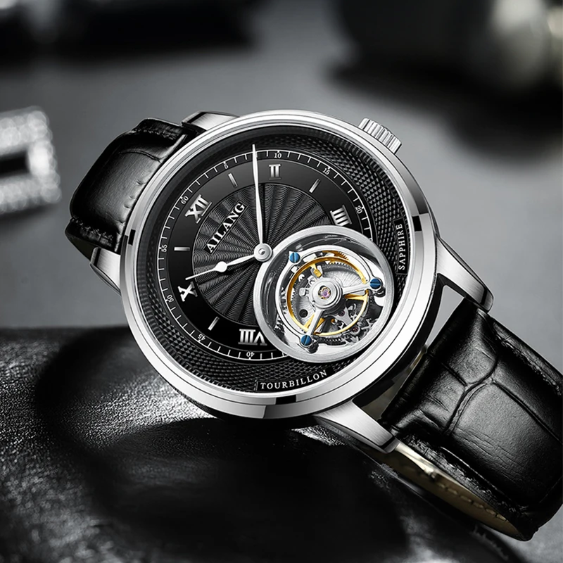 Imagem -03 - Ailang-relógio Mecânico com Turbilhão Masculino Real Tourbillon Autêntico e Autêntico Marca Famosa Novo