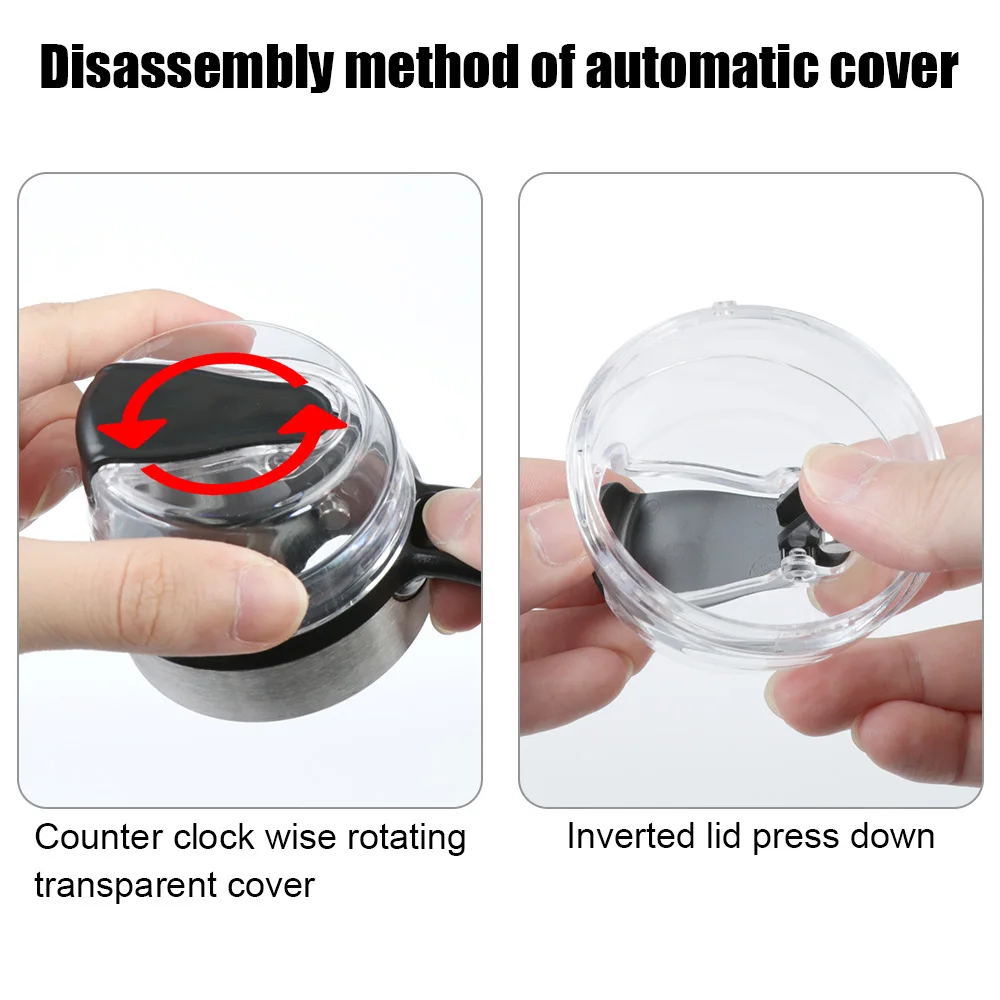 Leakproof with Scale Auto Flip Cap Transparent Glass Olive Oil Dispenser Bottle Large Condiment Container