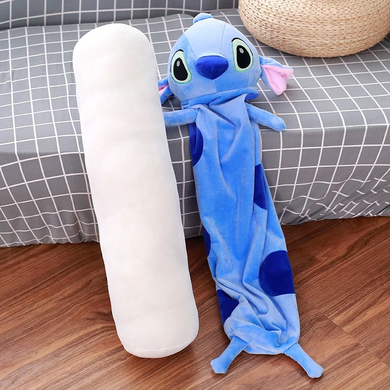 Disney CAN o & Stitch Peluche pour Enfants, Oreiller de Dessin Animé, Poupées en Peluche Anime, Super Long, Qualité Douce, Cadeau d'anniversaire pour Bol, 95-170cm