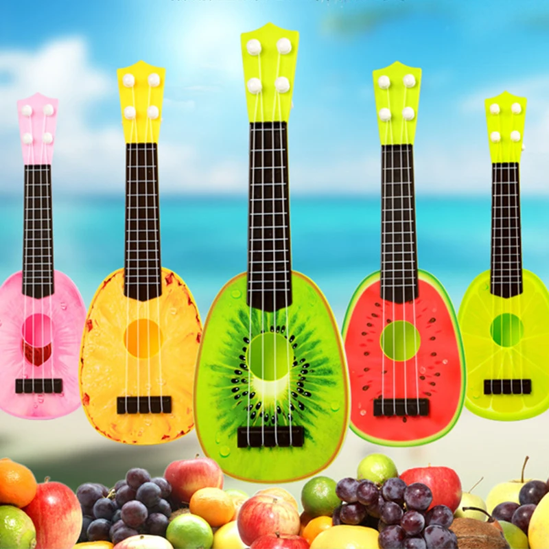 Pop Sale Instruments Educational Mini Cute Fruit Ukulele Toy New Kid Musical Small Guitar Gift