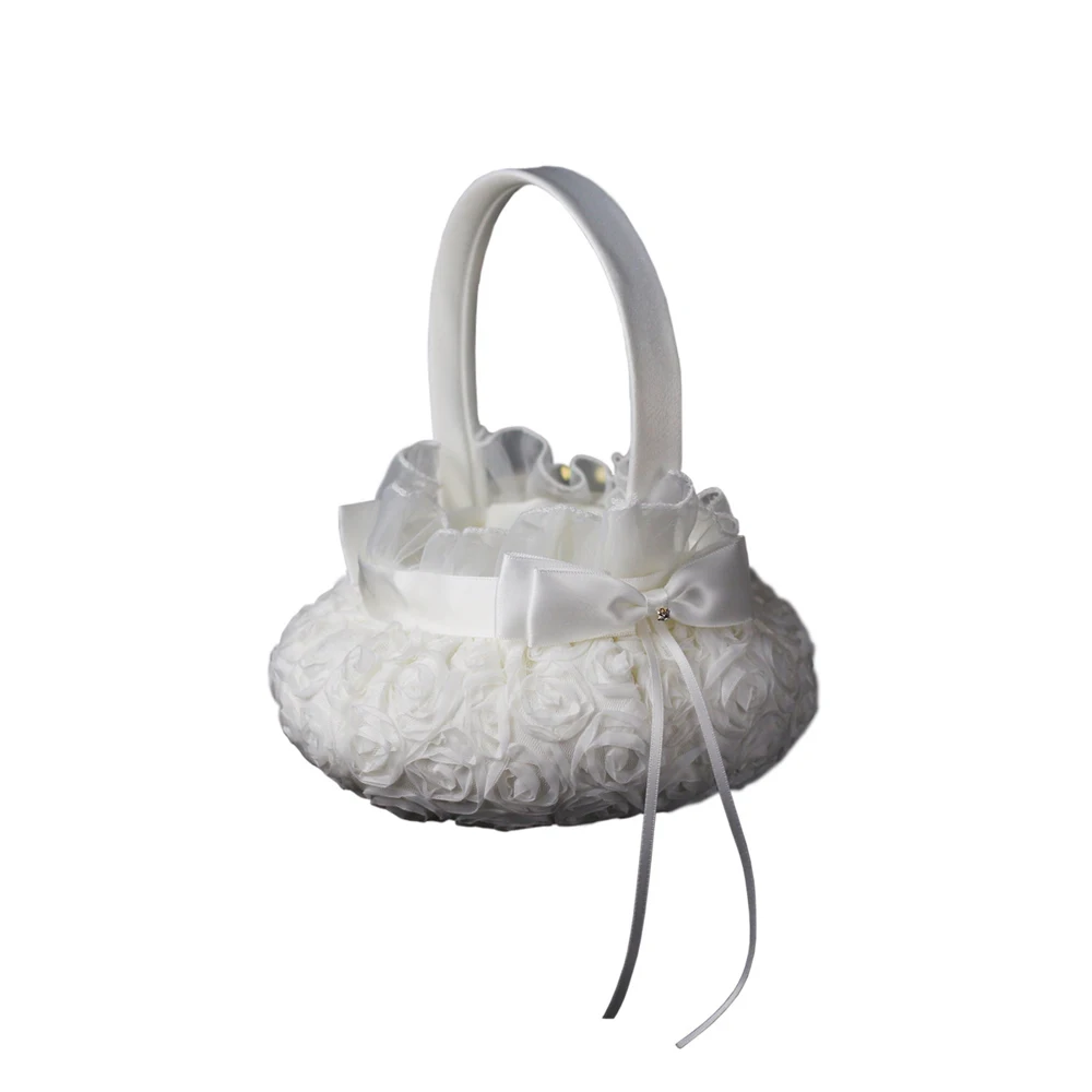 New Arrival Wedding Baskets Lace Wedding Accessories Free Shipping Bridal Baskets 17.5*22cm