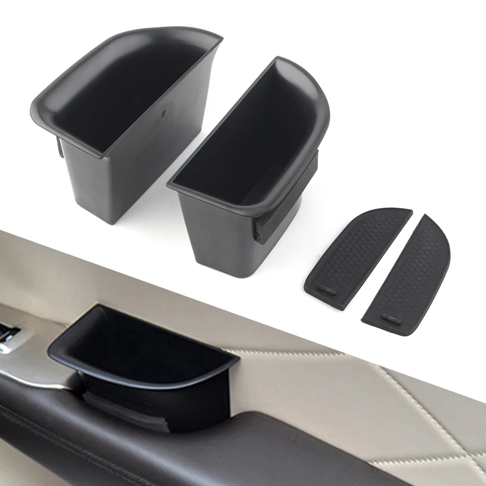 2PCS Car Front Door Storage Box Organizer Container Holder For Lincoln MKC 2013-2018 Left Drive