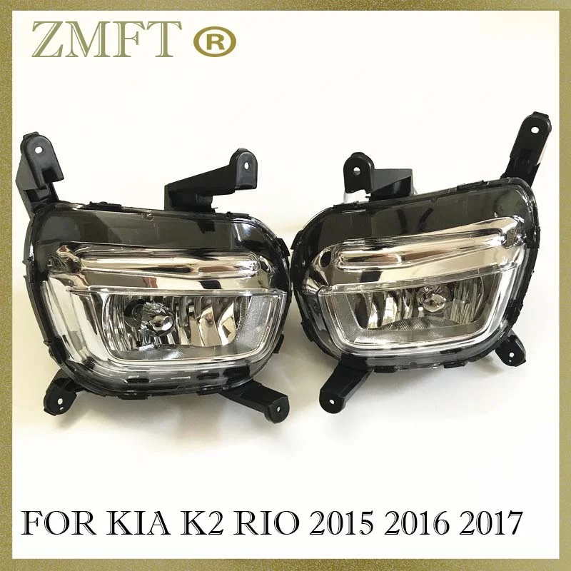 

2PCS Left and Right Car Front Bumper Foglight Fog Lamp For KIA Rio K2 2015 2016 2017 92201-4X500