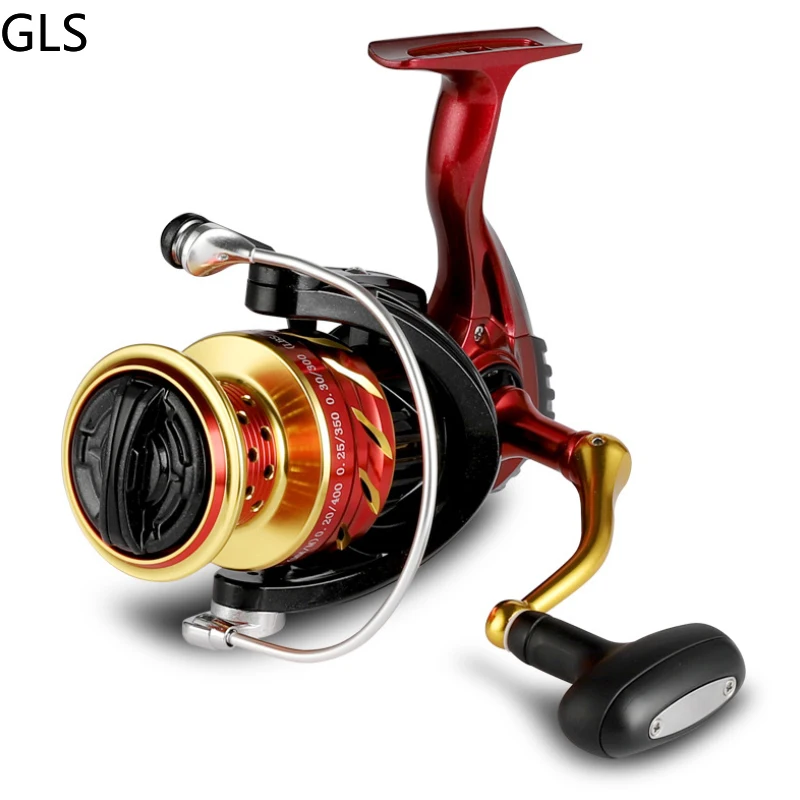 GLS New CS 2000-7000 Series Fishing Wheel 4.6:1 Aluminum Alloy Spool Spinning Fishing Reel 5+1BB Strong Carp Fishing Tackle