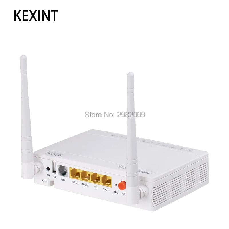 Fiber Network ONT Gigabit ONU Device GEPON 1Ge 3 FE 1 Pots WIFI 802.11b/G/N XPON