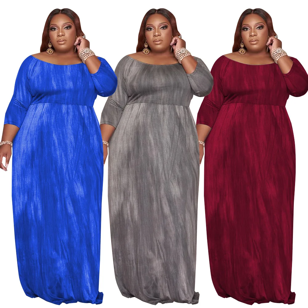 Vestido progressivo com estampada ponto feminino, gola redonda, elástico alto, vestidos de noite elegantes, roupas sexy, plus size, atacado