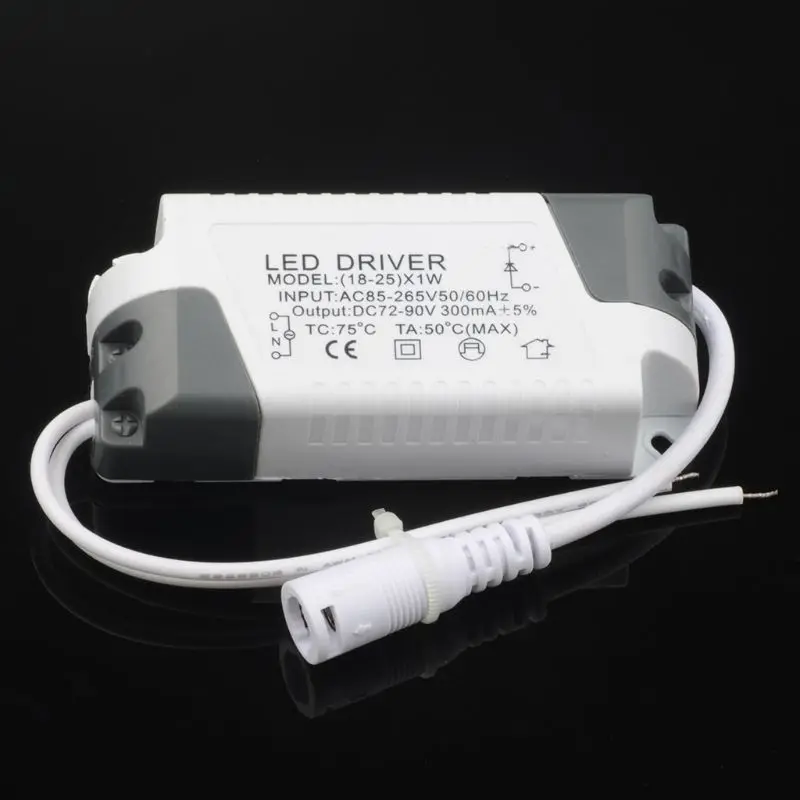 LED Driver AC85-265V 1-3/4-7/8-12/12-18/18-25W Lighting Transformer Panel Light