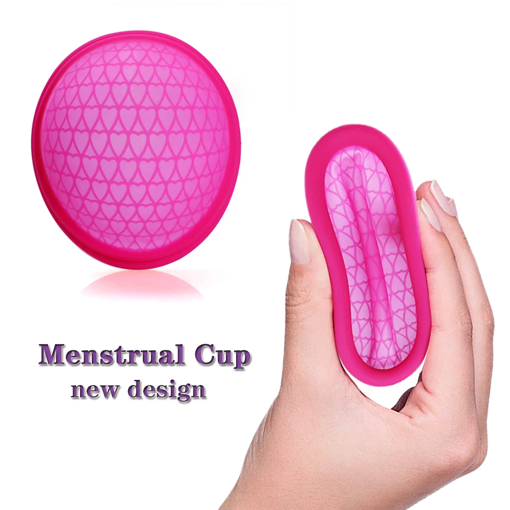 Silicone Menstrual Cup Feminine Hygiene Menstruation Disc Women Health Care Period Menstrual Collector Extra-Thin Vaginal cup