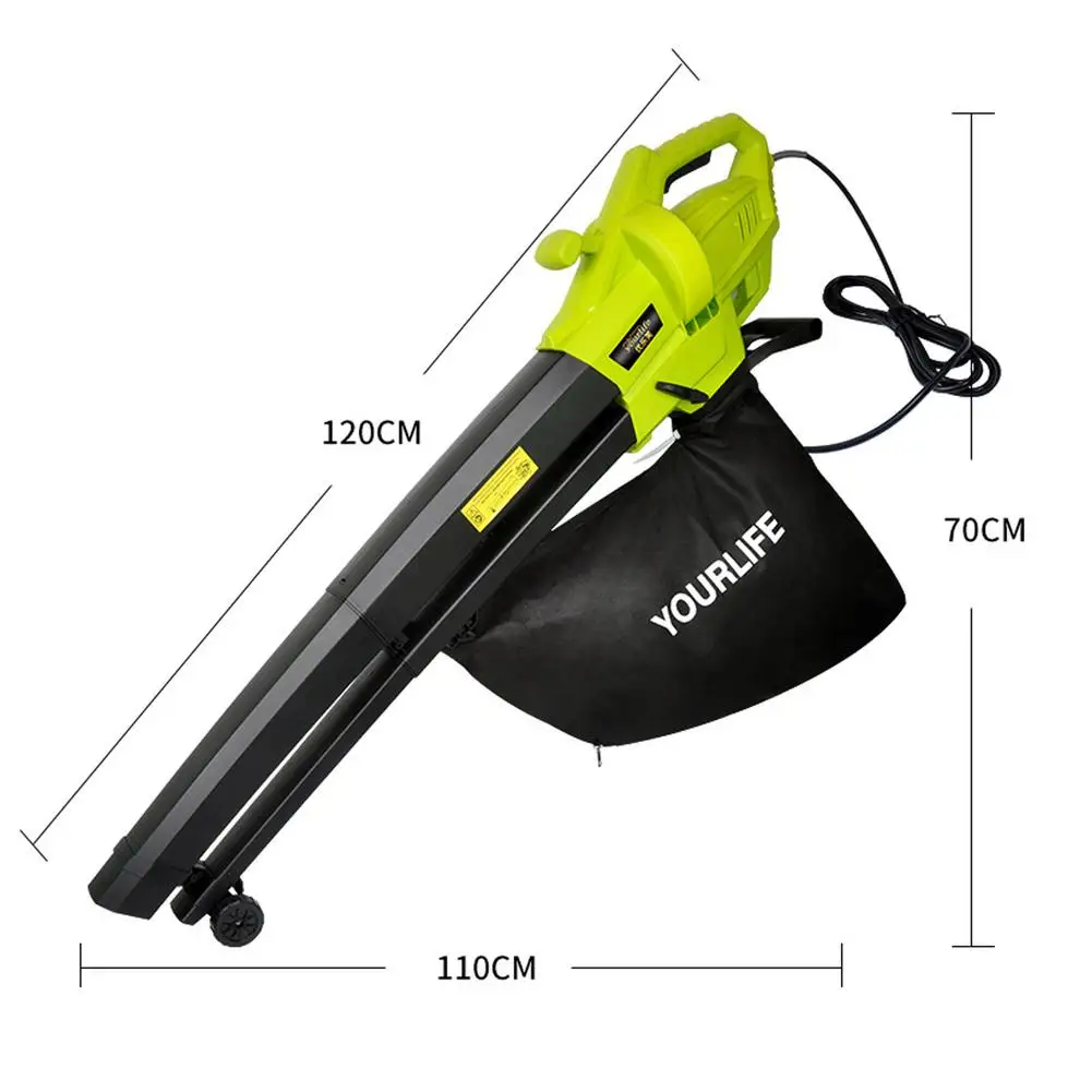 Garden Leaf Blower High-power Portable Garden Leaf Shredder 3 In 1 Garden Leaf Blower 3000W Blower And Suction Dual Purpose Blow