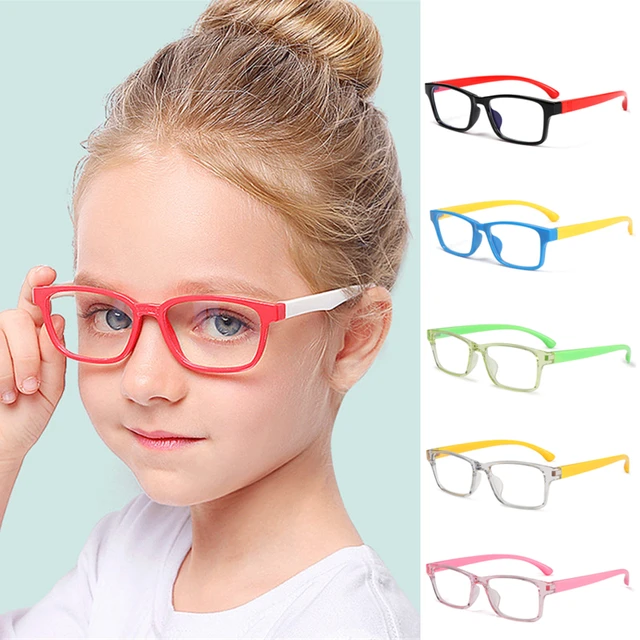 Gafas antiluz azul para ninos y ninas lentes lisas de silicona proteccion contra la radiacion montura suave a la moda 1 unidad AliExpress