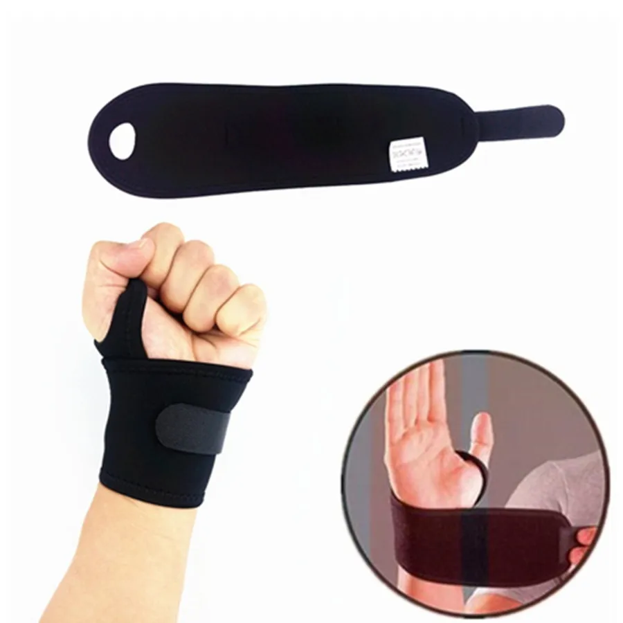 1pc 5A Quality Adjustable Ventilated Badminton Basketball Arm Wrister Protection Pain Relief Braces Support Tool Masajeador