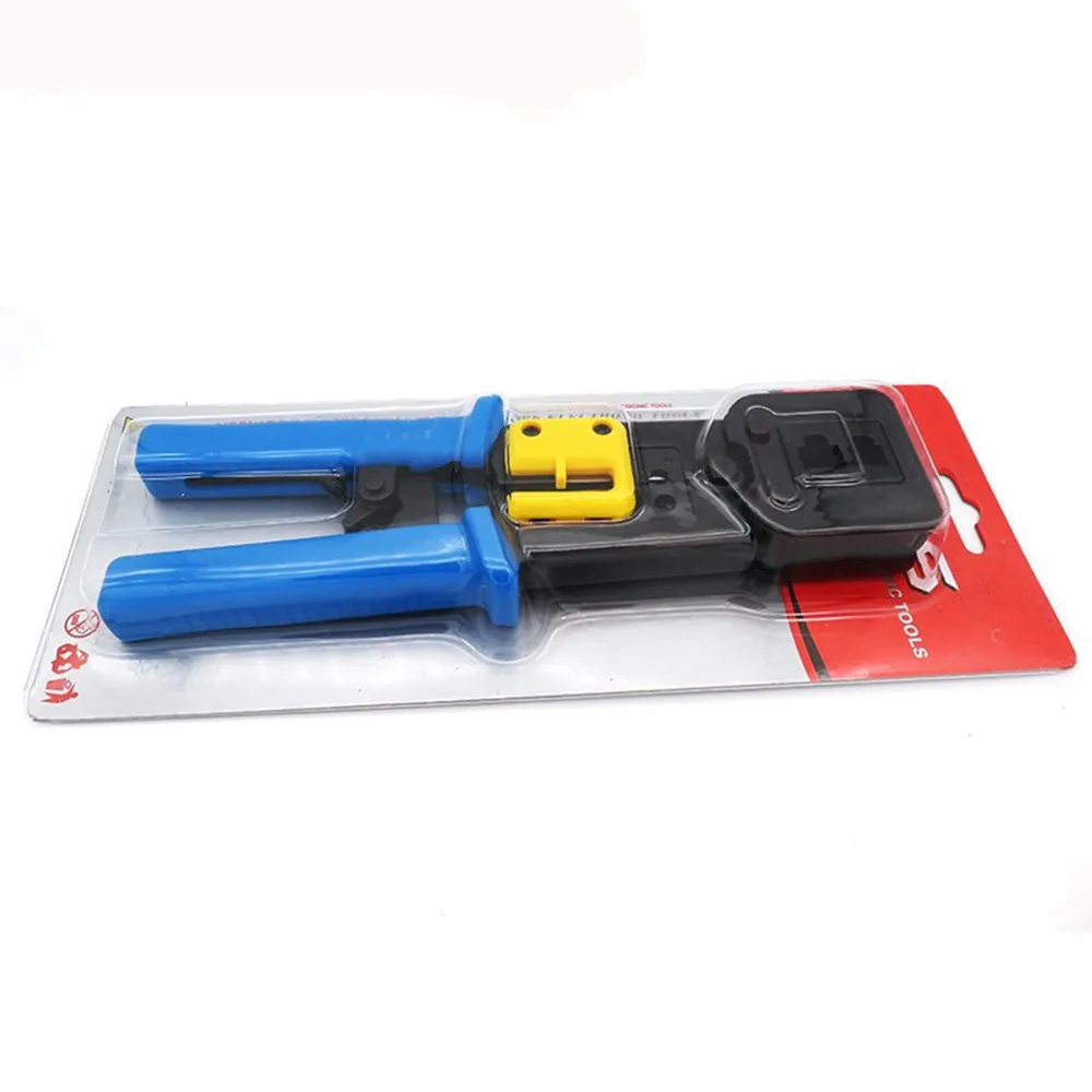 Crimper มือเครือข่ายเครื่องมือคีม RJ12 RJ45 Cat5 Cat6 8p8c Cable Stripper กดแหนบ Clamp คลิปหลายฟังก์ชั่น