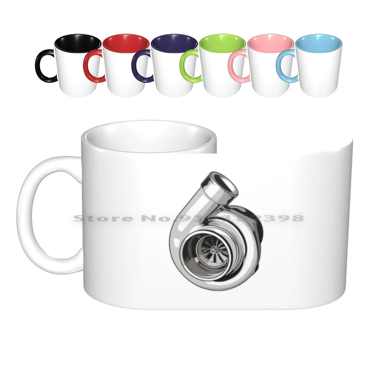 Turbo Ceramic Mugs Coffee Cups Milk Tea Mug Golang Fast Turbo Jdm Evo Wrx Sti 2jz Lancer R34 R35 Gtr Car Vector Creative